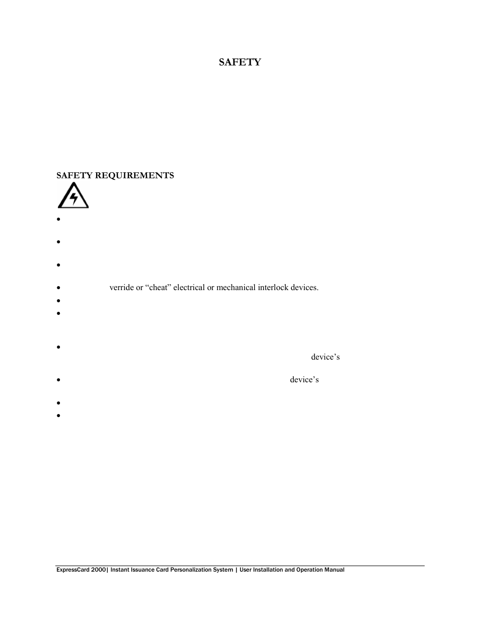 Safety | MagTek EC2000 99875600 User Manual | Page 3 / 83