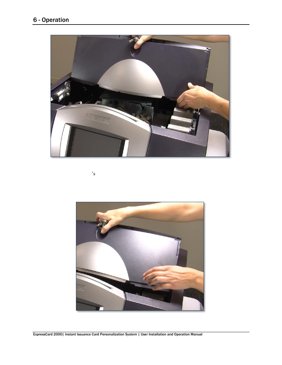 6 - operation | MagTek EC2000 99875600 User Manual | Page 33 / 83