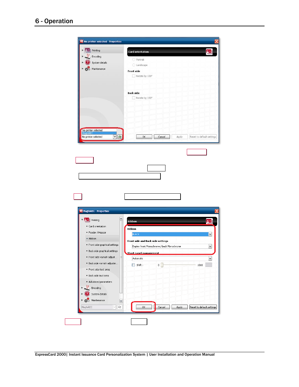 6 - operation | MagTek EC2000 99875600 User Manual | Page 44 / 83