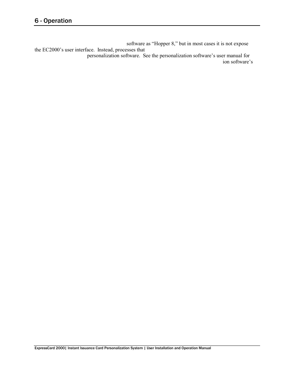 6 - operation | MagTek EC2000 99875600 User Manual | Page 51 / 83