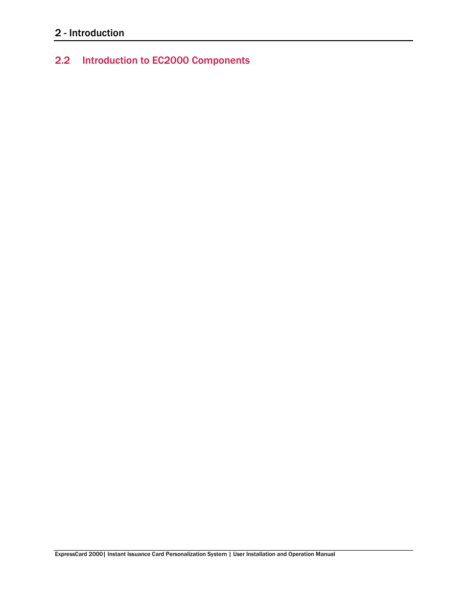 2 introduction to ec2000 components, Introduction to ec2000 components, 2 - introduction | MagTek EC2000 99875600 User Manual | Page 9 / 83