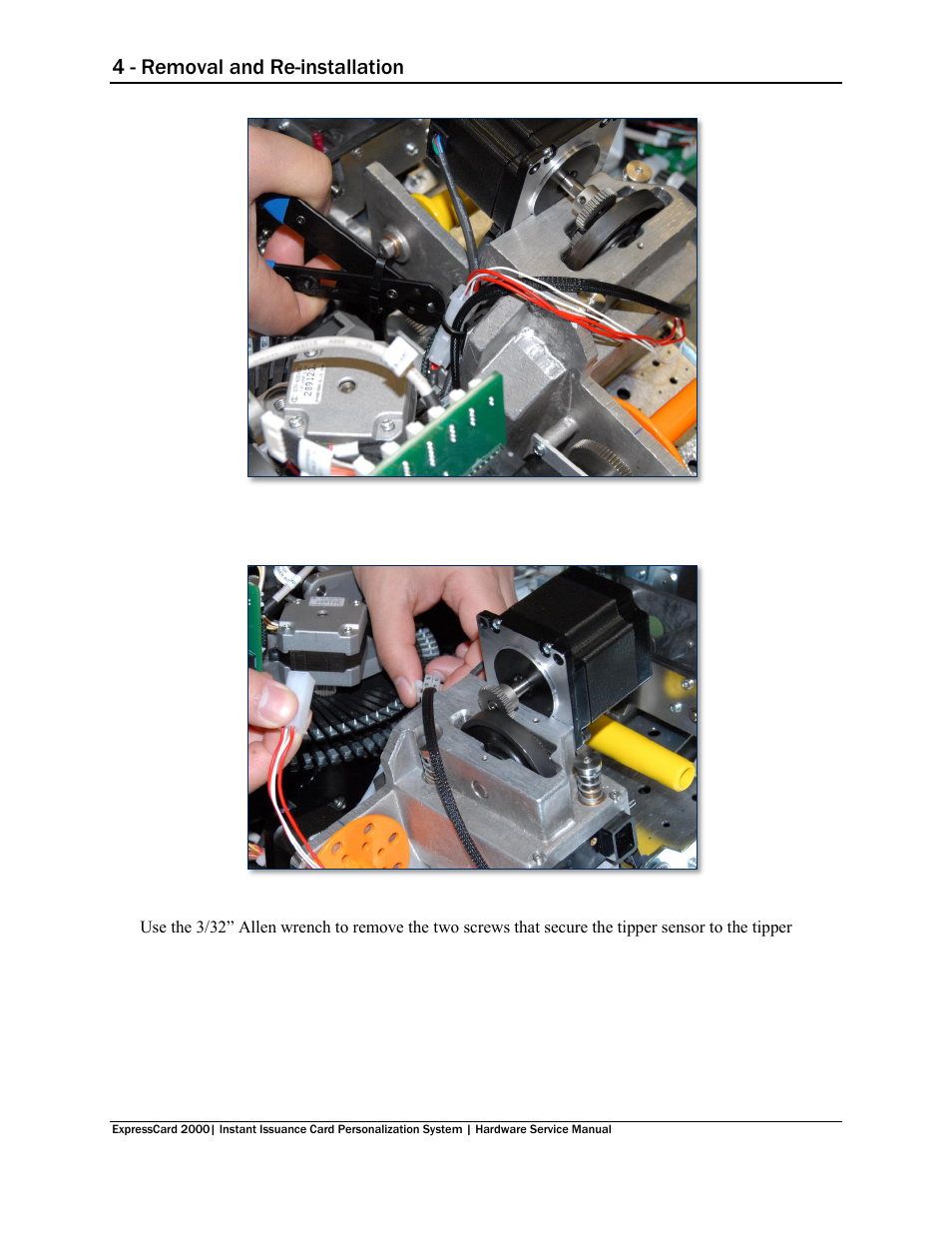 4 - removal and re-installation | MagTek EC2000 99875607 User Manual | Page 102 / 180