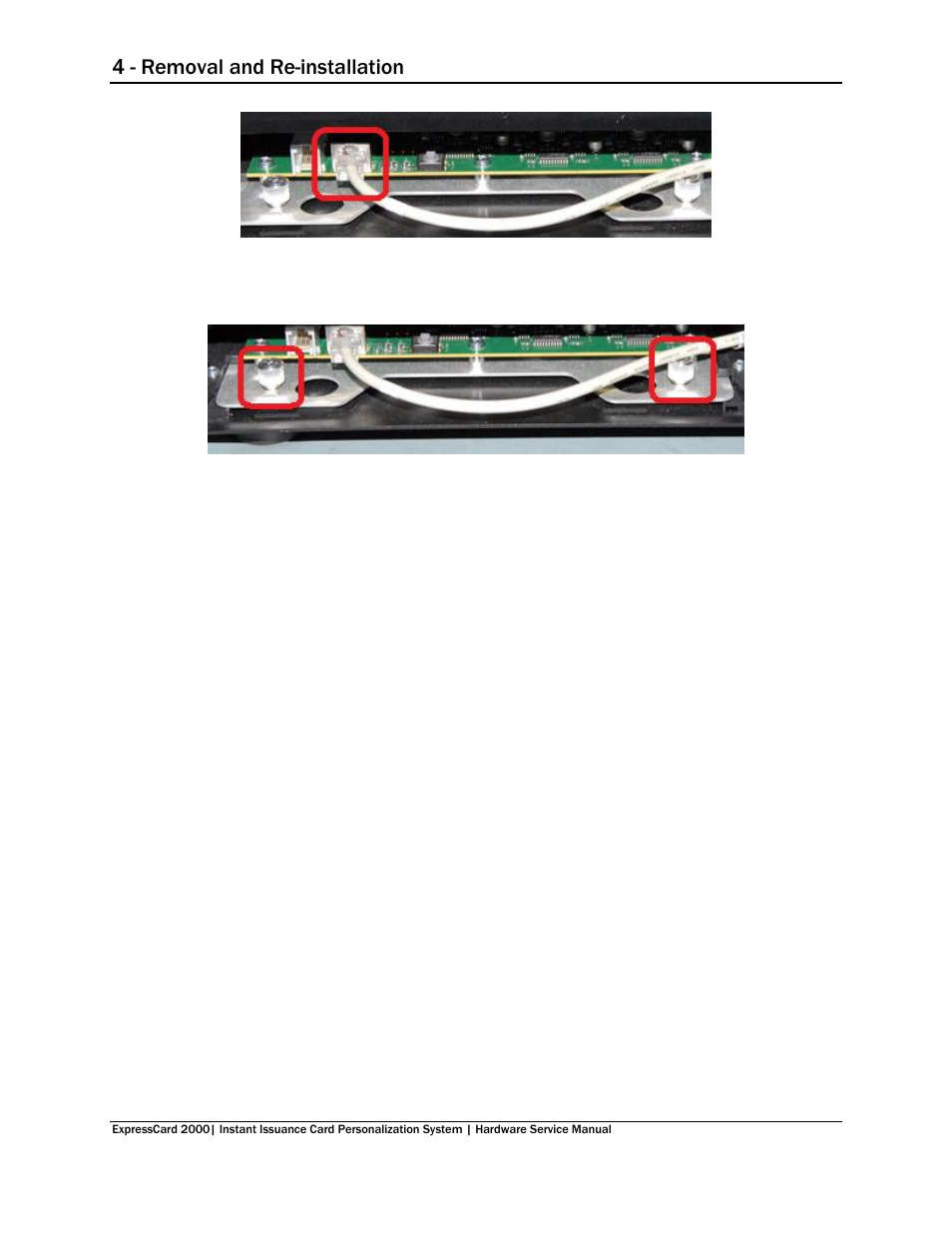 4 - removal and re-installation | MagTek EC2000 99875607 User Manual | Page 123 / 180