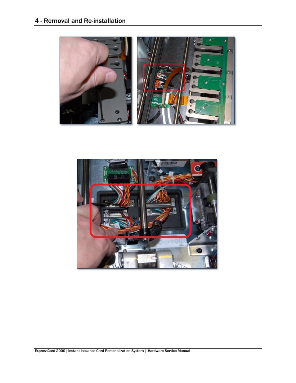E figure 4-110 ), 4 - removal and re-installation | MagTek EC2000 99875607 User Manual | Page 127 / 180