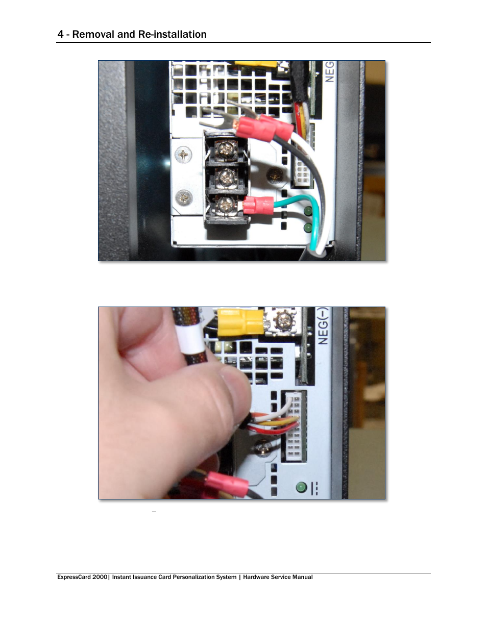 4 - removal and re-installation | MagTek EC2000 99875607 User Manual | Page 133 / 180