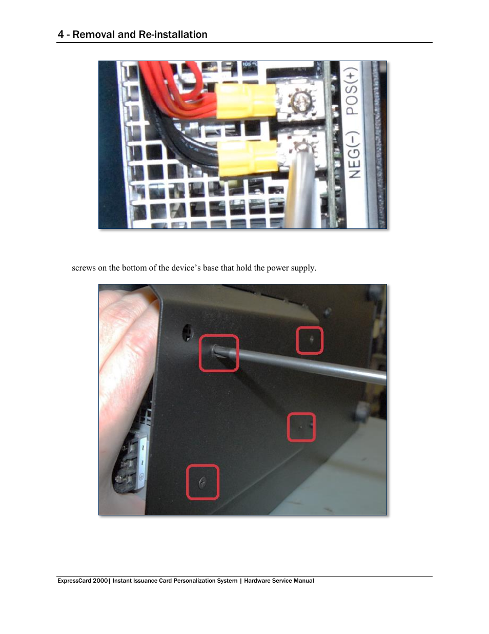 4 - removal and re-installation | MagTek EC2000 99875607 User Manual | Page 134 / 180