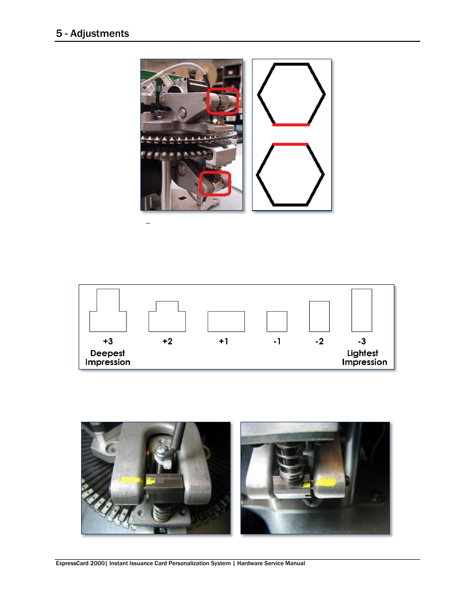 5 - adjustments | MagTek EC2000 99875607 User Manual | Page 148 / 180