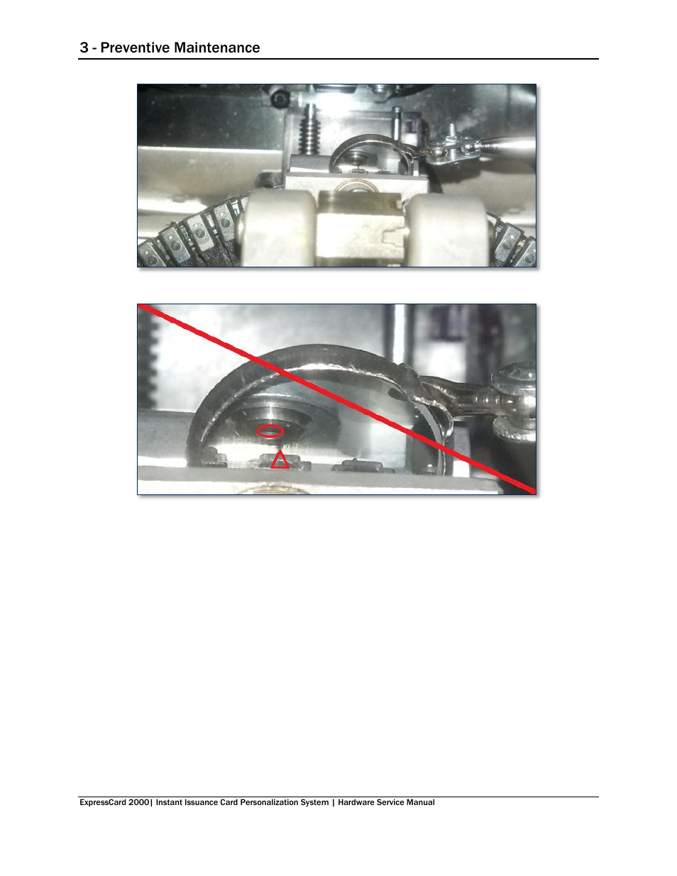 Figure 3-8, D figure 3-9 ), 3 - preventive maintenance | MagTek EC2000 99875607 User Manual | Page 41 / 180