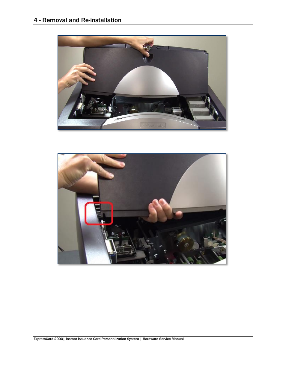 4 - removal and re-installation | MagTek EC2000 99875607 User Manual | Page 45 / 180