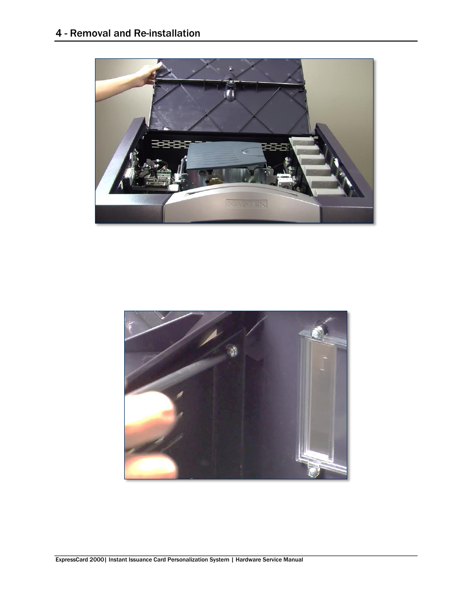 4 - removal and re-installation | MagTek EC2000 99875607 User Manual | Page 46 / 180