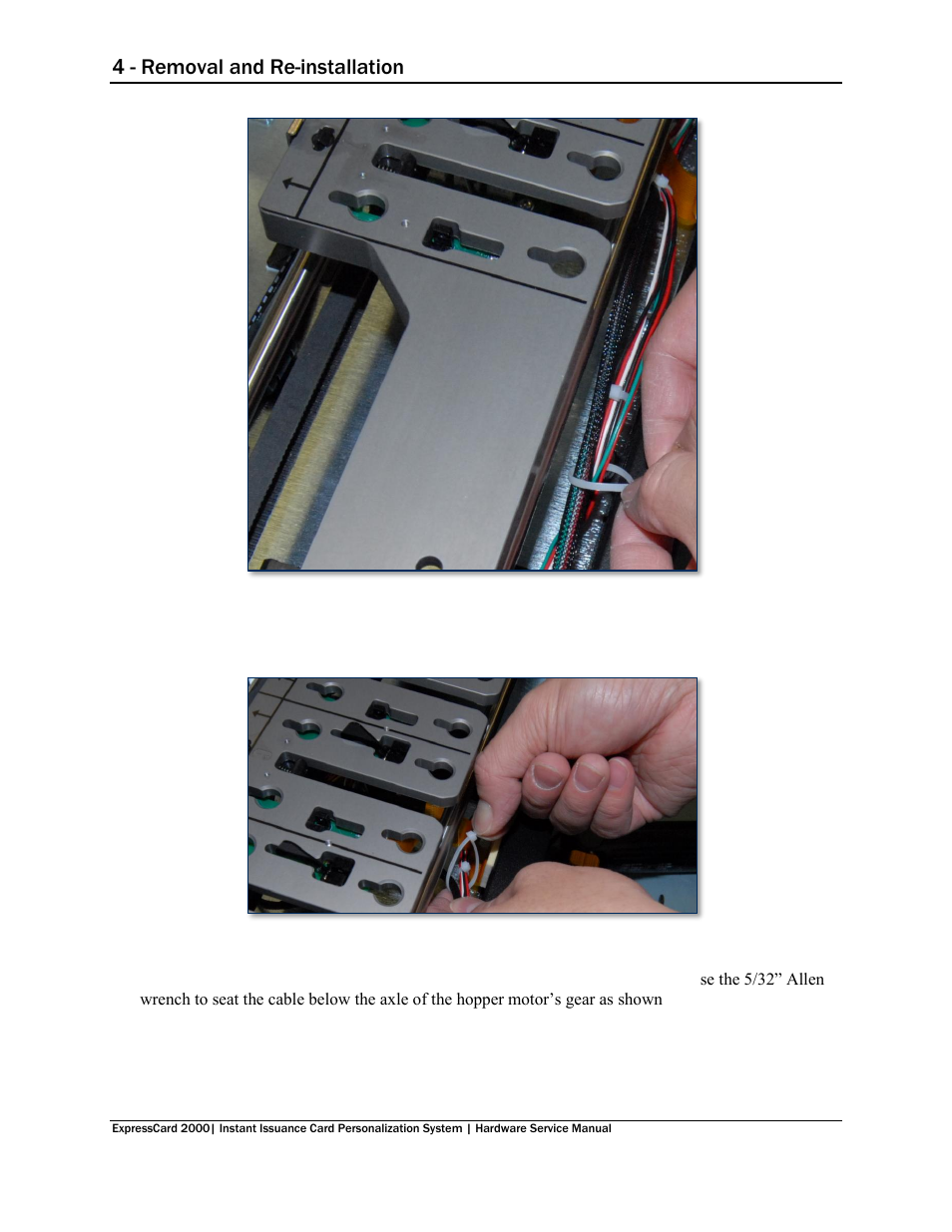 4 - removal and re-installation | MagTek EC2000 99875607 User Manual | Page 71 / 180