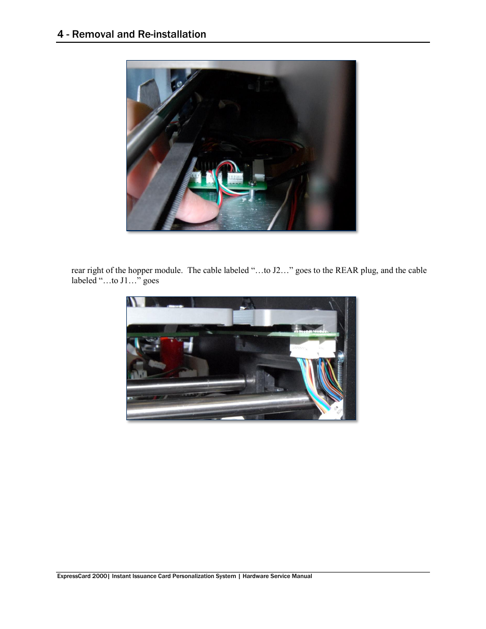 4 - removal and re-installation | MagTek EC2000 99875607 User Manual | Page 74 / 180