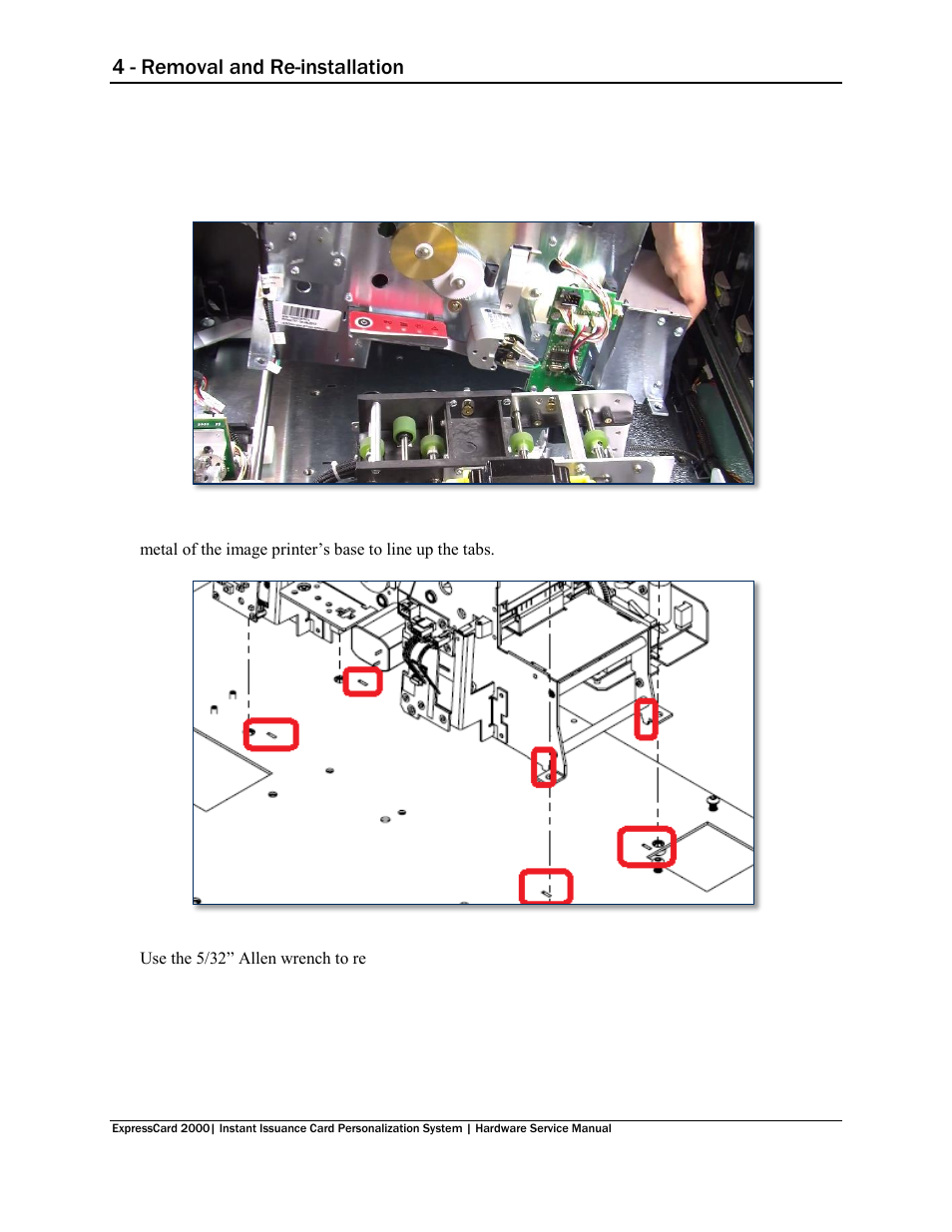 4 - removal and re-installation | MagTek EC2000 99875607 User Manual | Page 80 / 180