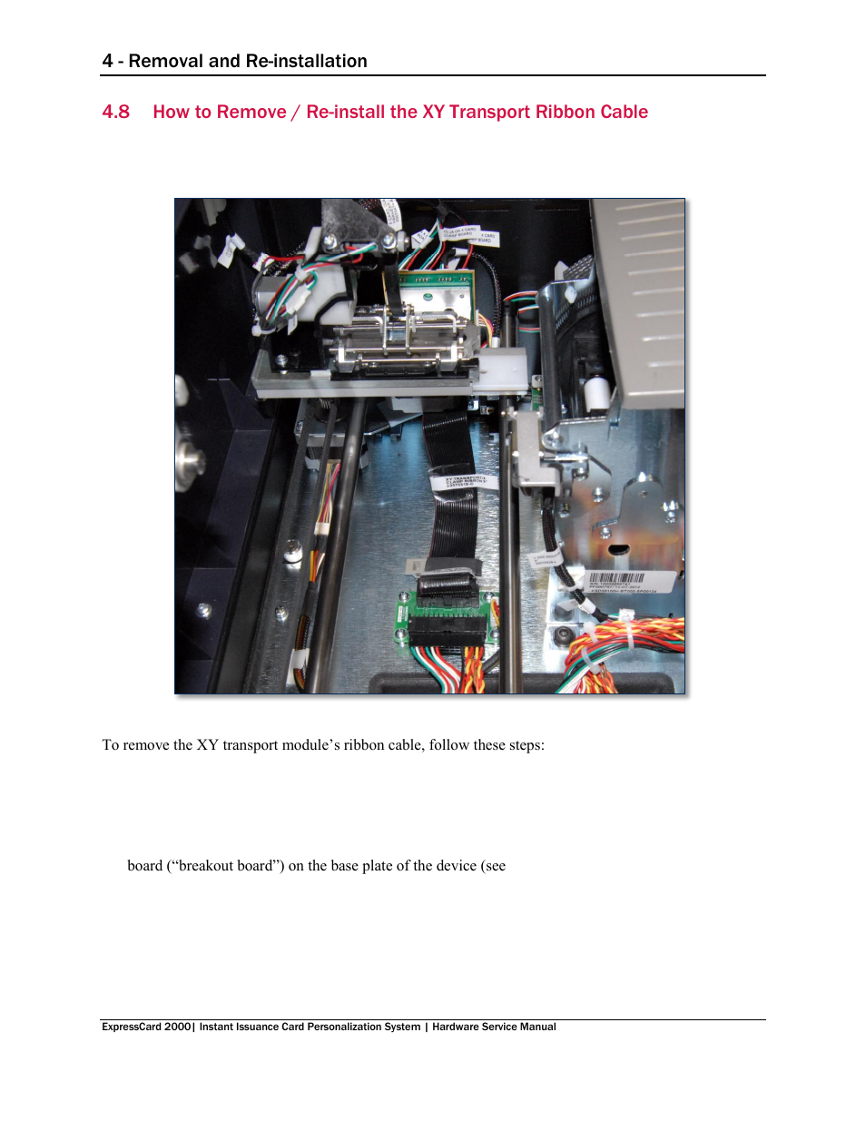 4 - removal and re-installation | MagTek EC2000 99875607 User Manual | Page 82 / 180