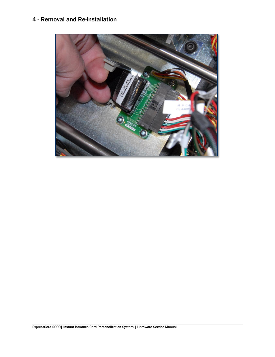 4 - removal and re-installation | MagTek EC2000 99875607 User Manual | Page 84 / 180