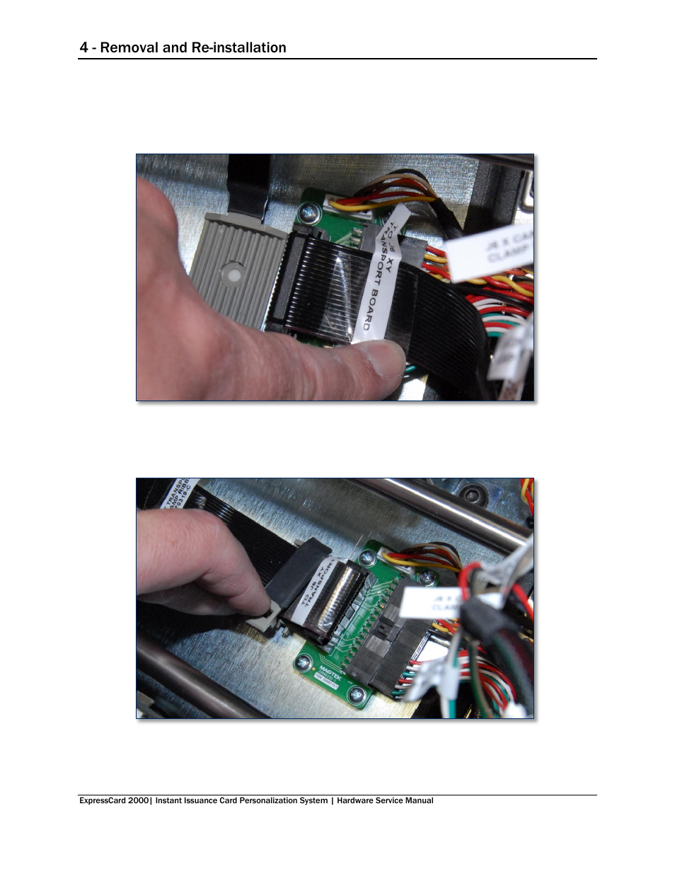 4 - removal and re-installation | MagTek EC2000 99875607 User Manual | Page 85 / 180