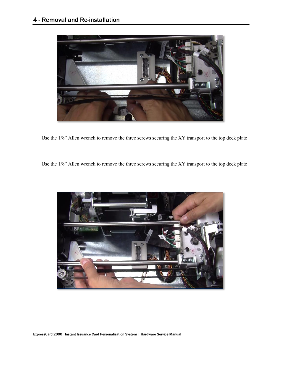4 - removal and re-installation | MagTek EC2000 99875607 User Manual | Page 90 / 180