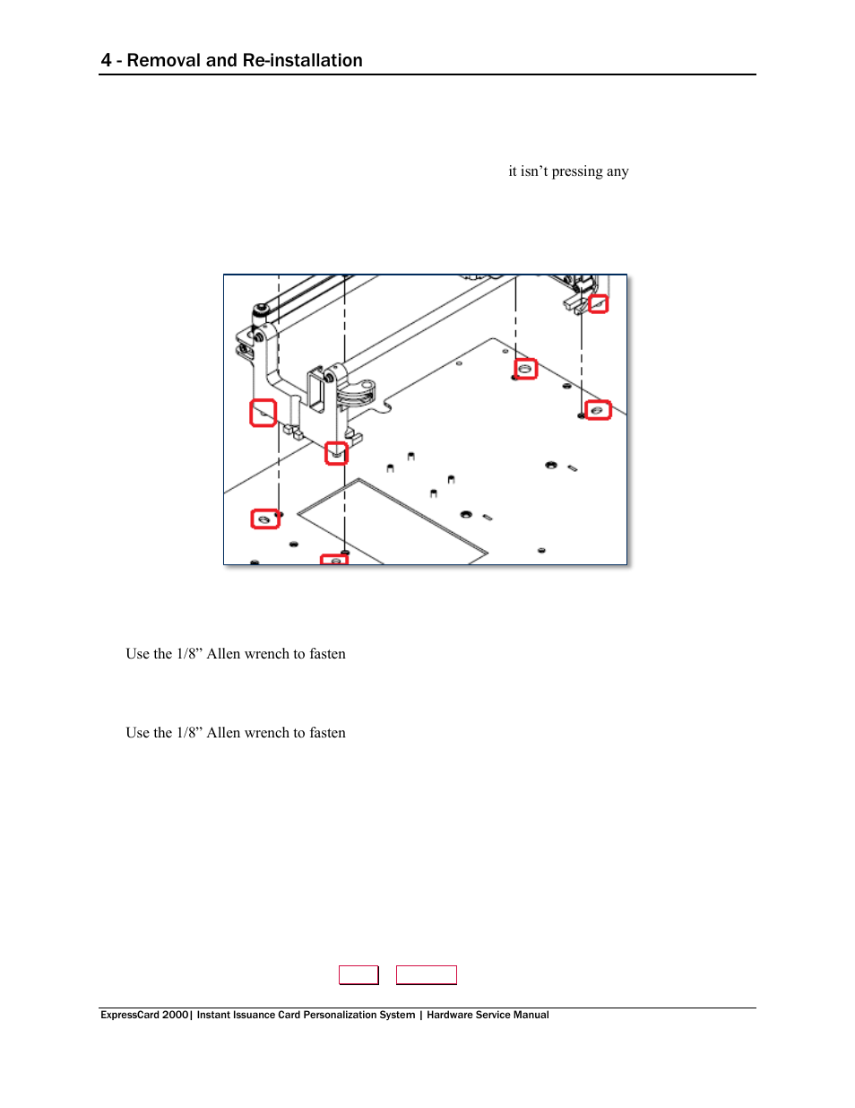 4 - removal and re-installation | MagTek EC2000 99875607 User Manual | Page 91 / 180