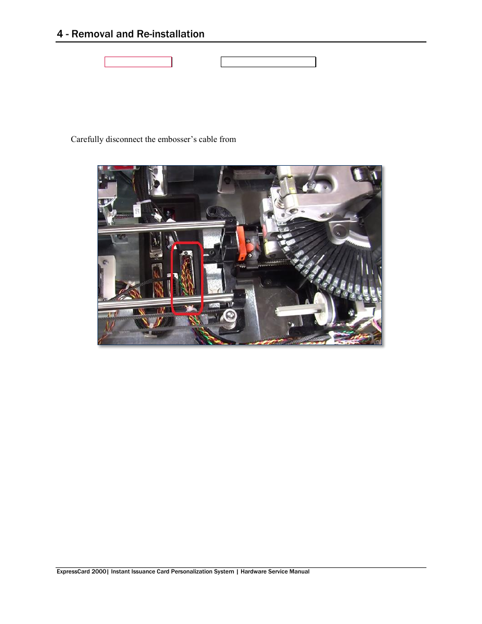4 - removal and re-installation | MagTek EC2000 99875607 User Manual | Page 95 / 180