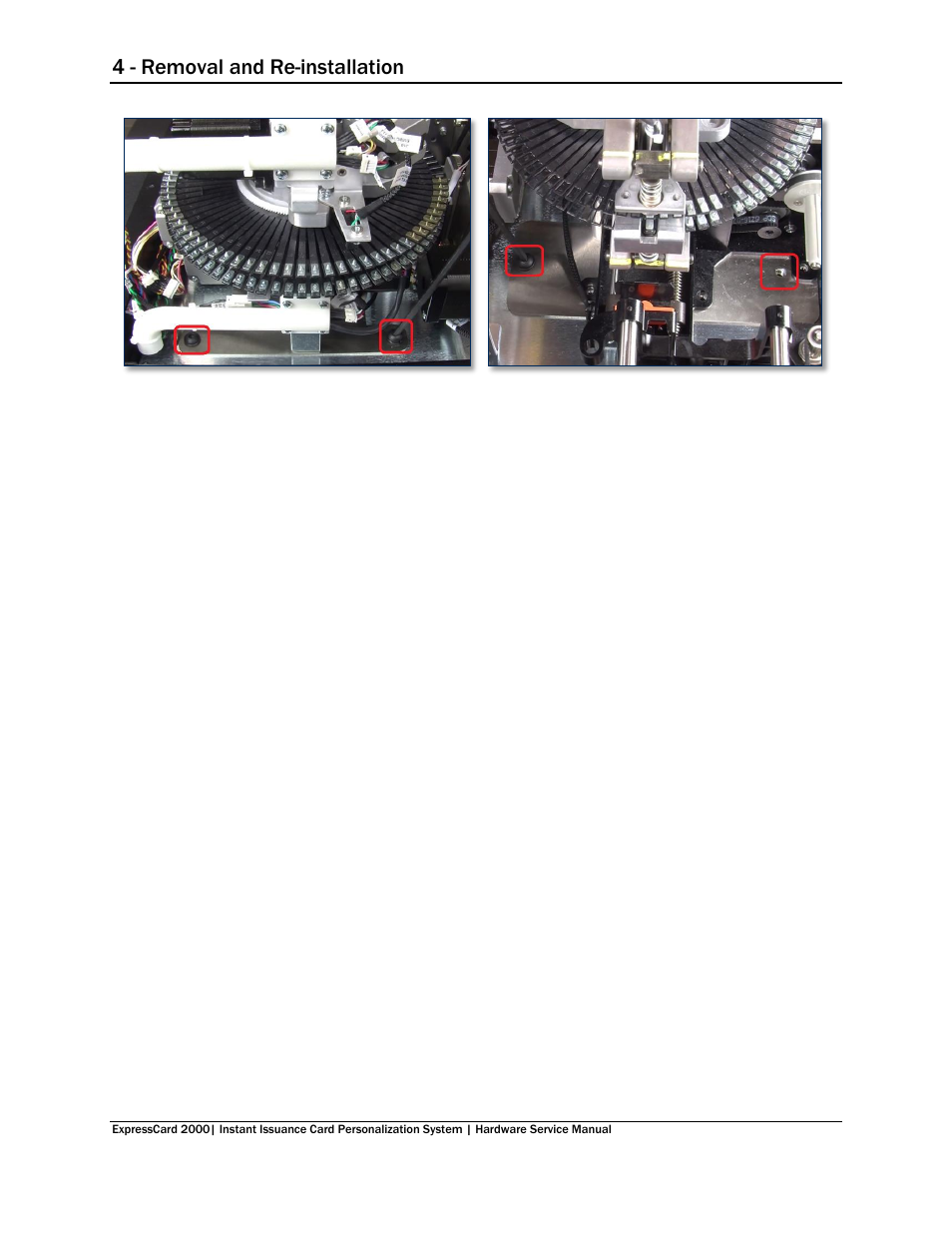 4 - removal and re-installation | MagTek EC2000 99875607 User Manual | Page 97 / 180