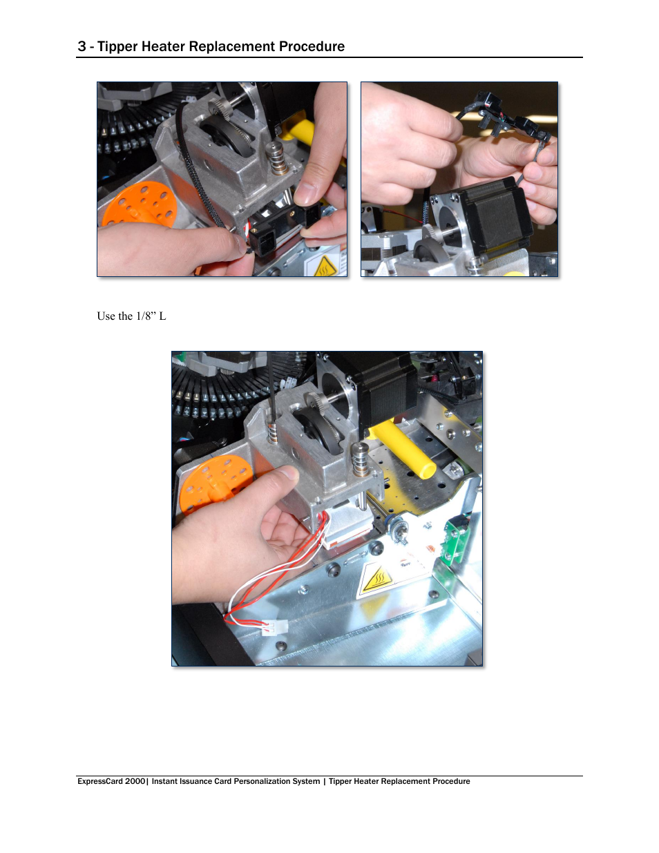 3 - tipper heater replacement procedure | MagTek EC2000 99875692 User Manual | Page 10 / 12