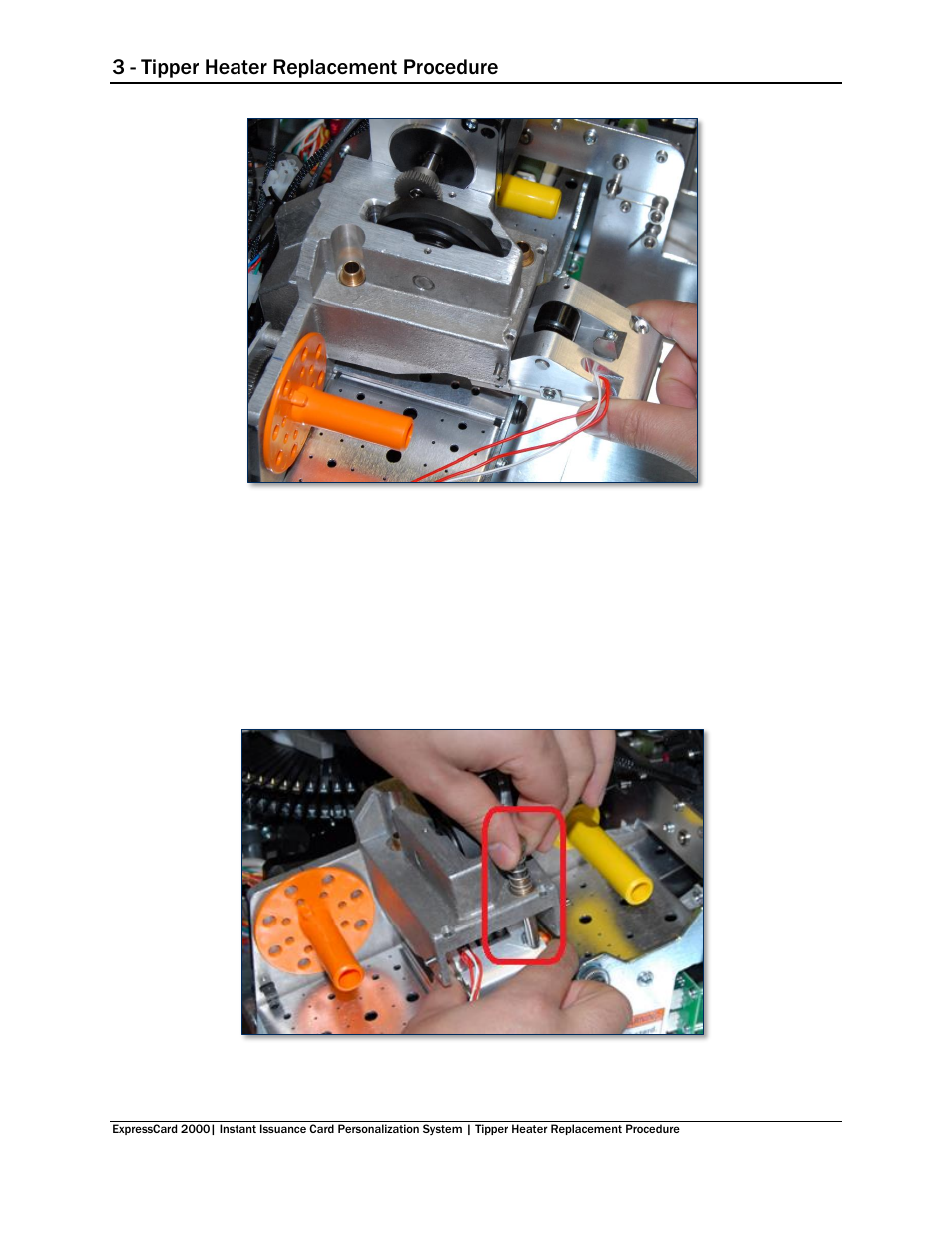 3 - tipper heater replacement procedure | MagTek EC2000 99875692 User Manual | Page 11 / 12