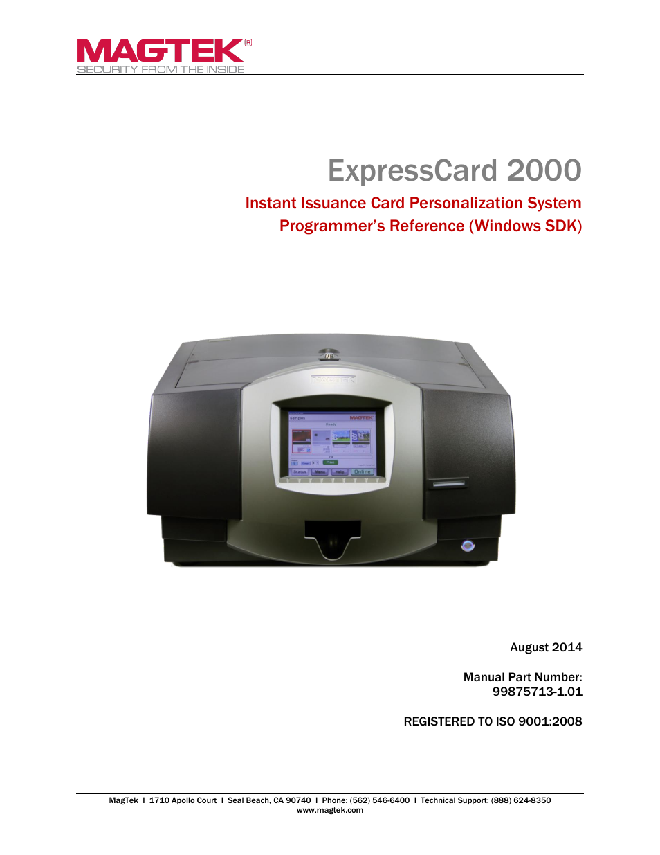 MagTek EC2000 99875713 User Manual | 21 pages
