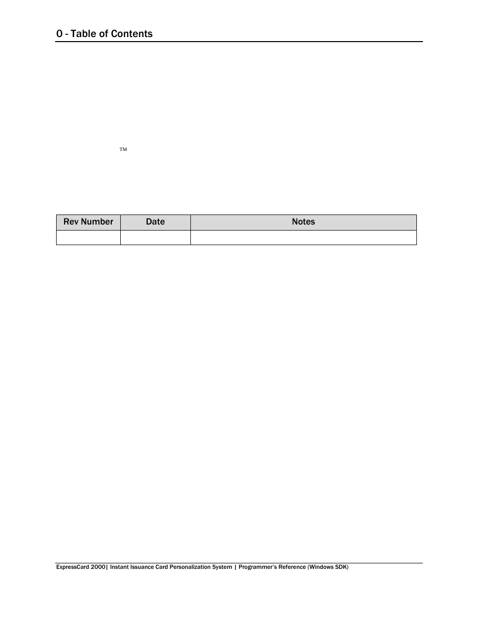 0 - table of contents | MagTek EC2000 99875713 User Manual | Page 2 / 21
