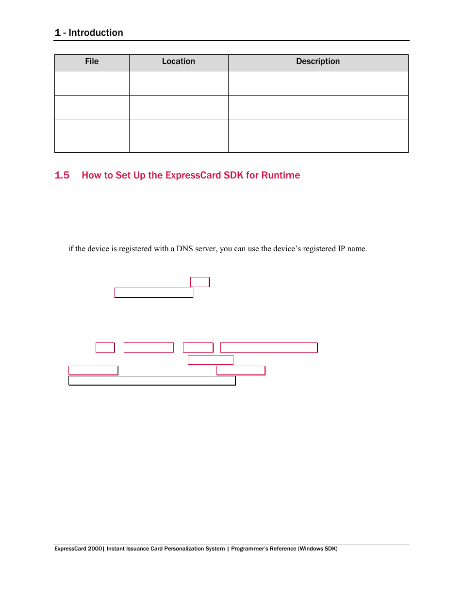 5 how to set up the expresscard sdk for runtime, How to set up the expresscard sdk for runtime, 1 - introduction | MagTek EC2000 99875713 User Manual | Page 7 / 21