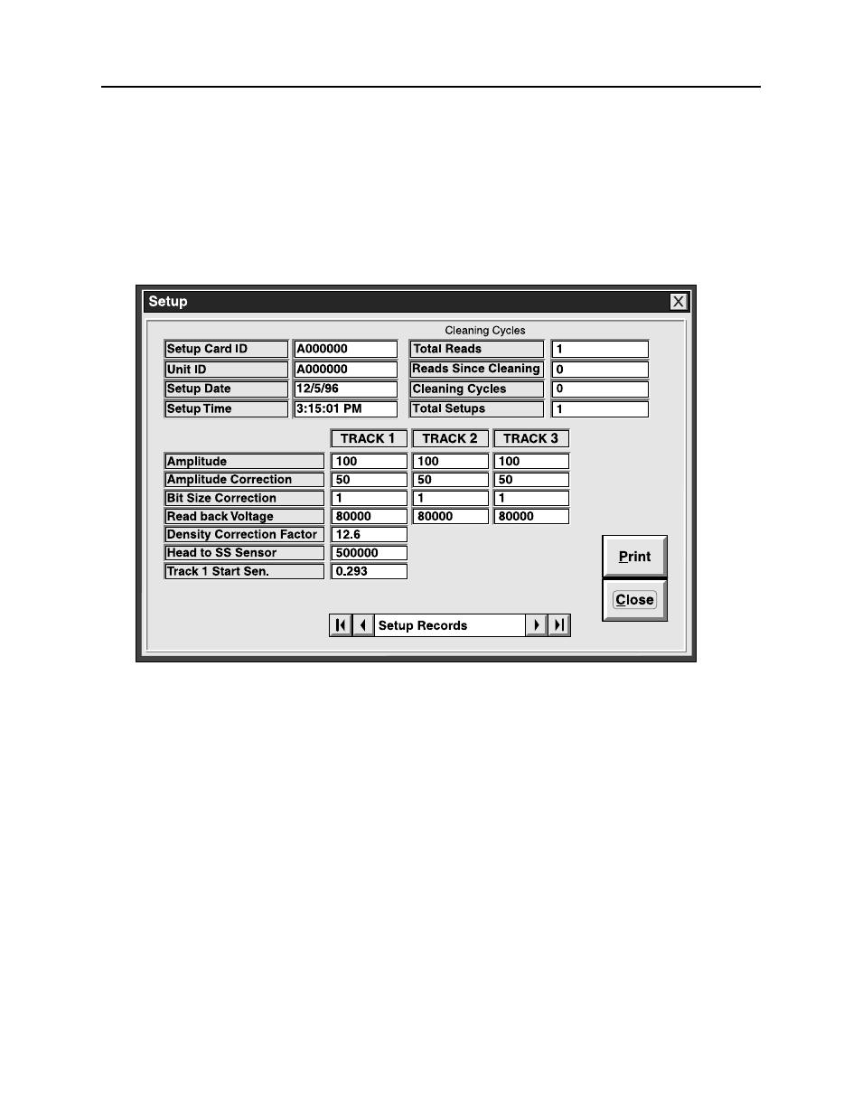 Taskbar removal, Cleaning, Figure 2-6. setup database | MagTek InSpec 9000 User Manual | Page 17 / 90