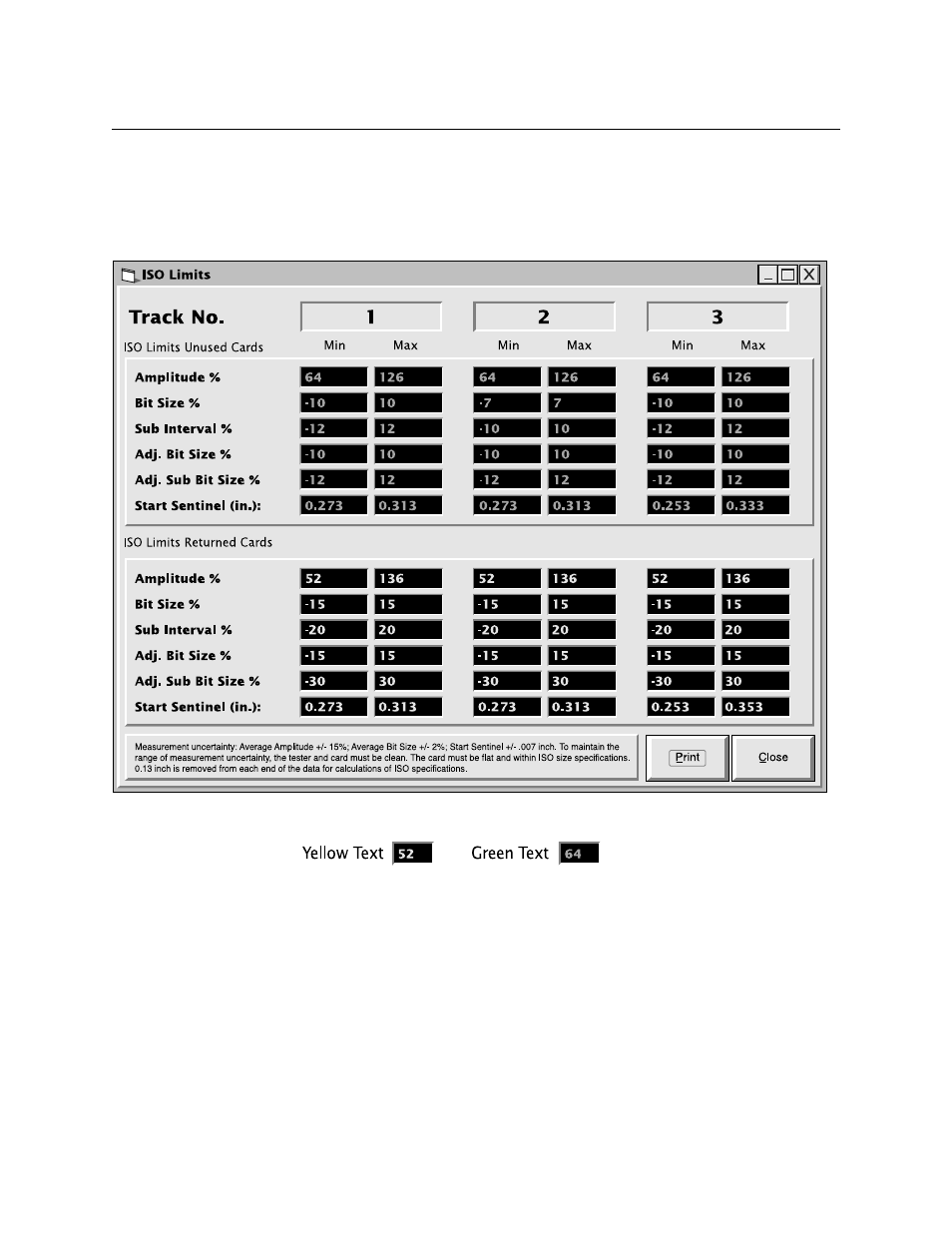 Amplitude, Figure 3-11. iso limits | MagTek InSpec 9000 User Manual | Page 34 / 90