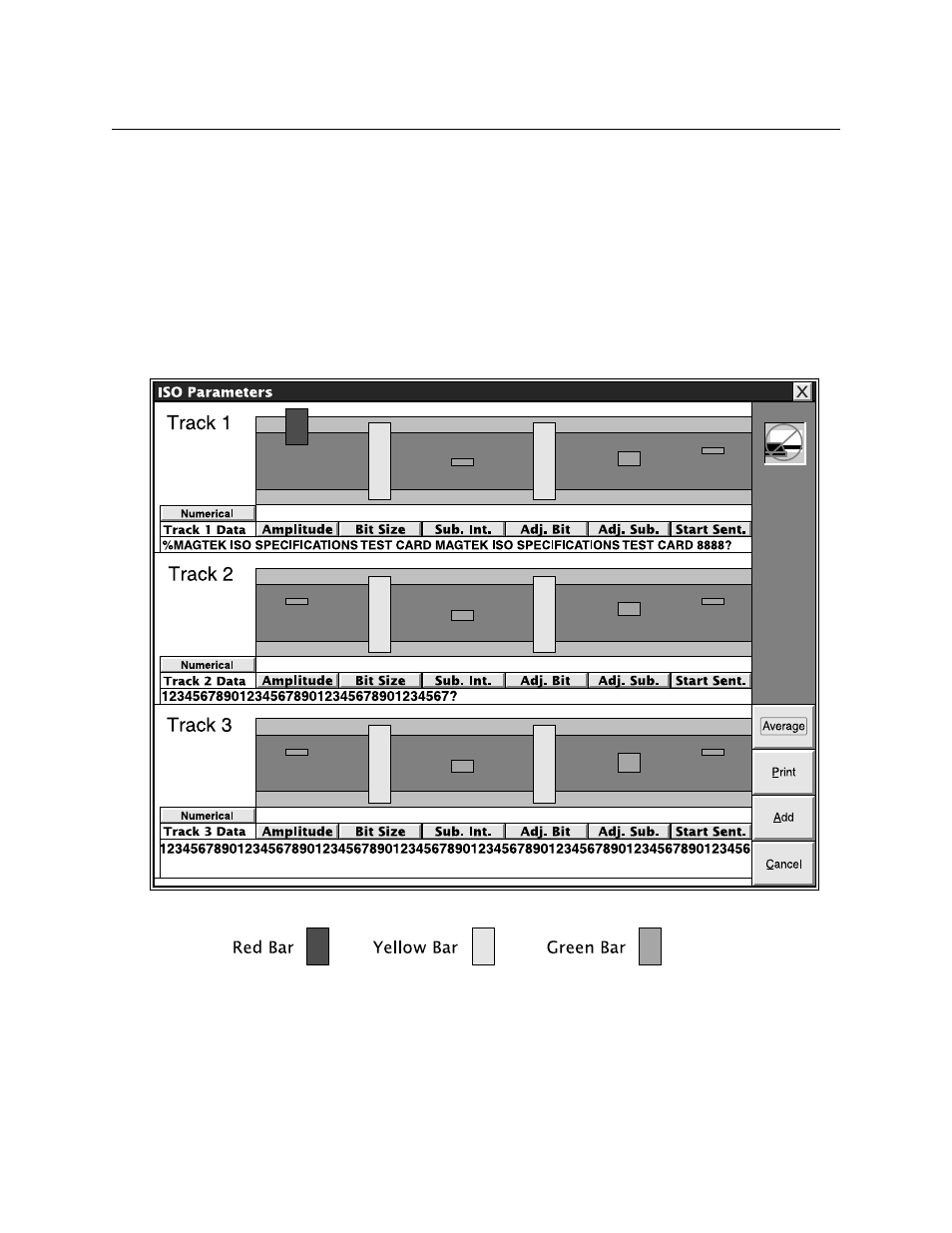 Iso parameters, Figure 4-1. iso parameters | MagTek InSpec 9000 User Manual | Page 40 / 90