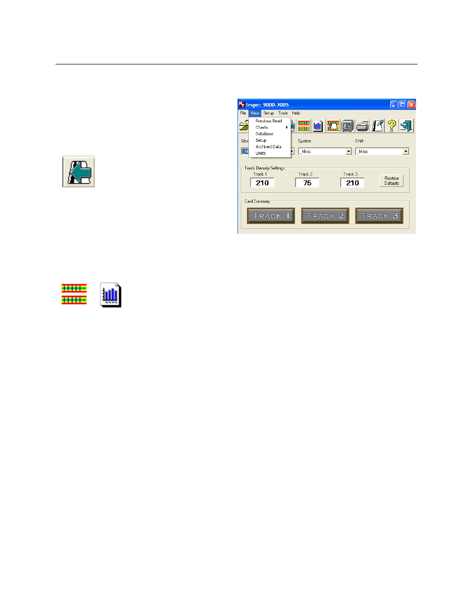 View, Figure 3-3. view screen | MagTek InSpec 9000-2005 User Manual | Page 24 / 86