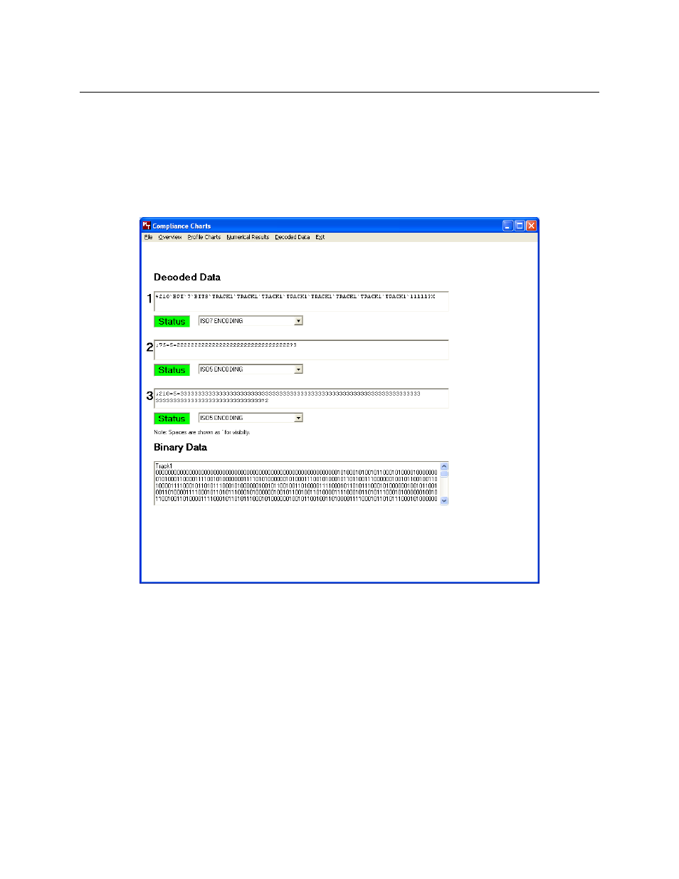 Decoded data, Figure 4-4. decoded data | MagTek InSpec 9000-2005 User Manual | Page 40 / 86