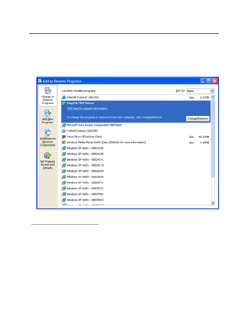 Changing the mcp driver | MagTek MAGTEK User Manual | Page 23 / 80