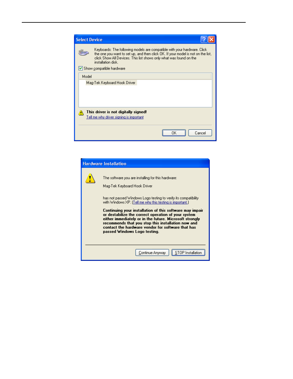 Installing on windows 98 and me | MagTek 99875125 User Manual | Page 78 / 128