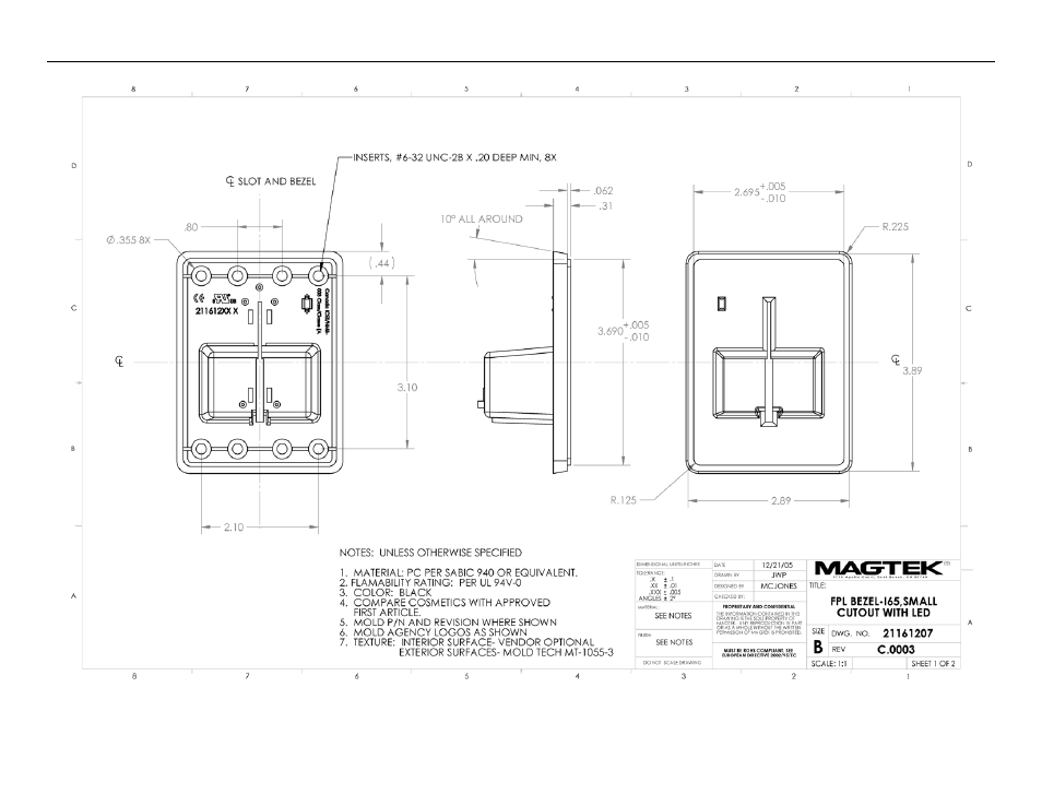 MagTek IntelliStripe65 99875339 User Manual | Page 45 / 46