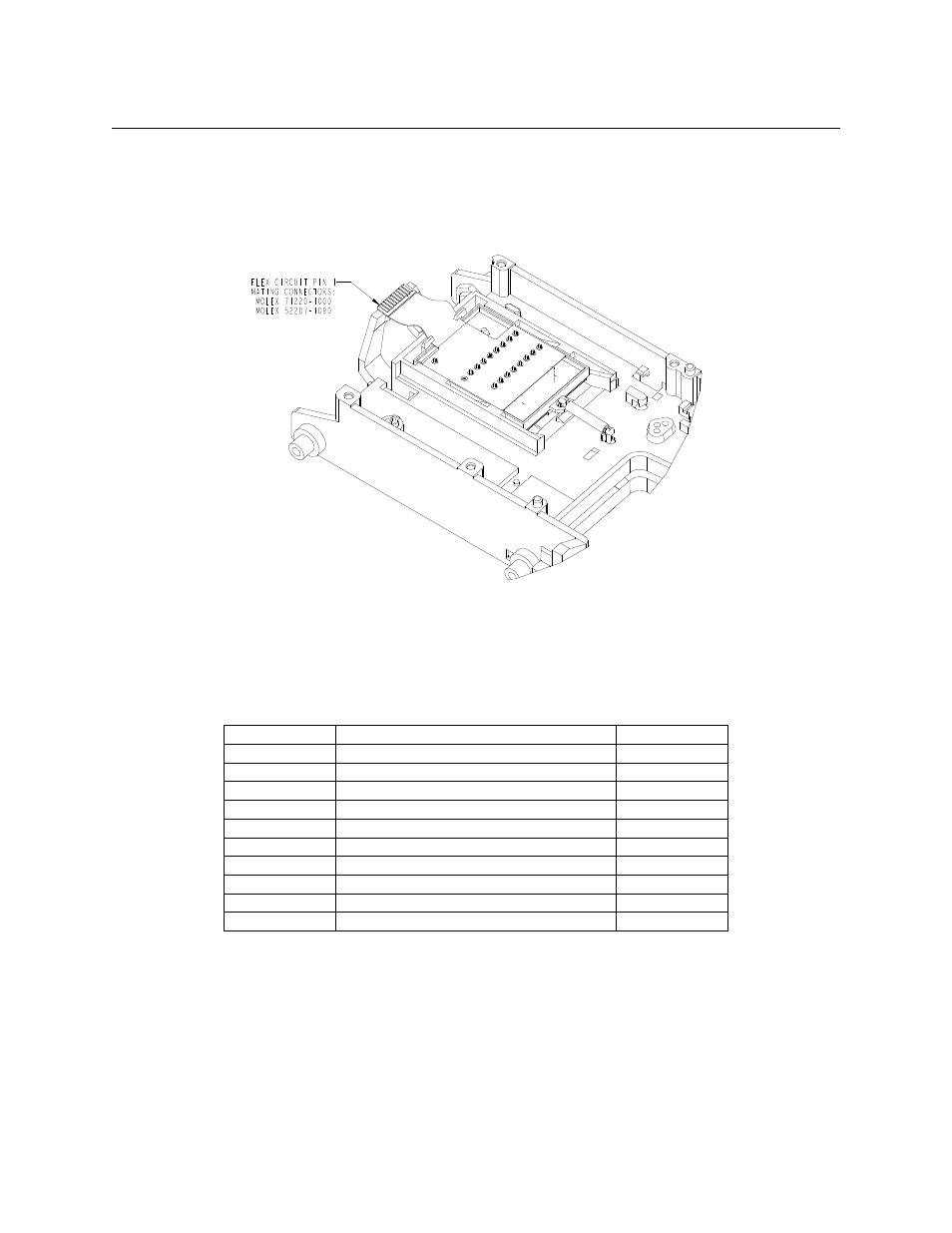 Flex connector, 10 pin | MagTek IntelliStripe 60 99875135 User Manual | Page 18 / 37
