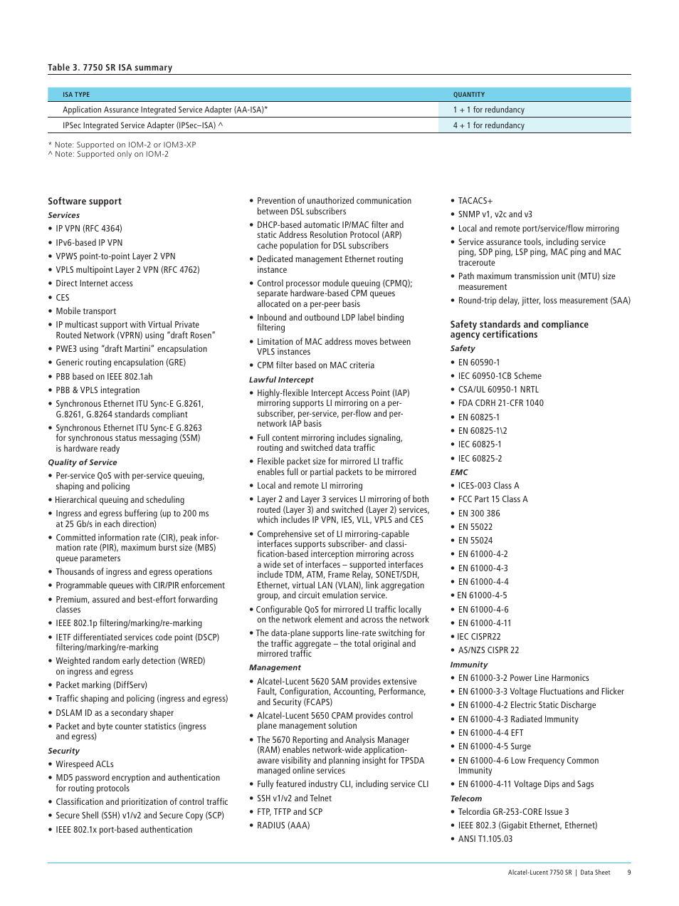 Alcatel-Lucent 7750 SR User Manual | Page 9 / 12