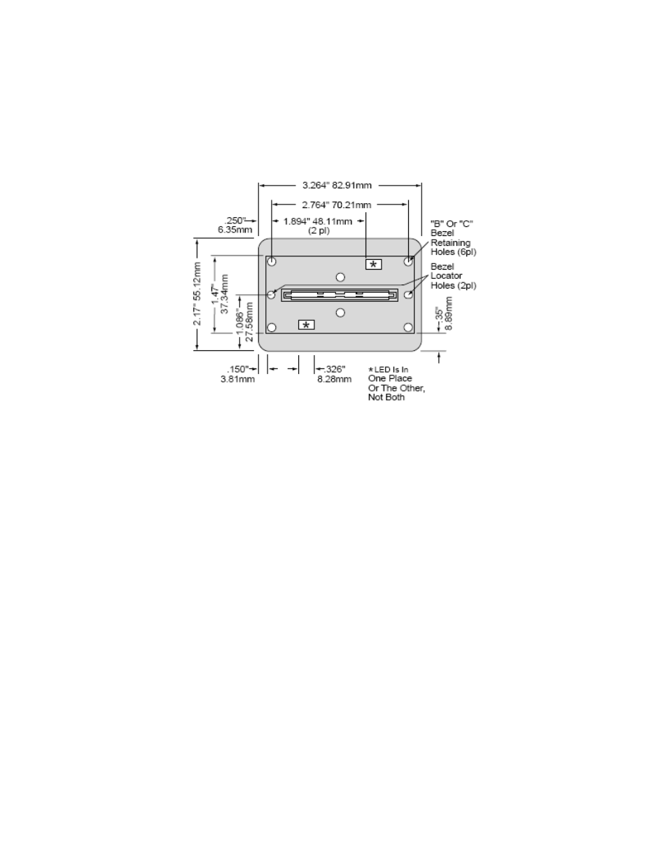 Appendix b. bezel a dimensions | MagTek IntelliStripe 320 99875167 User Manual | Page 33 / 33