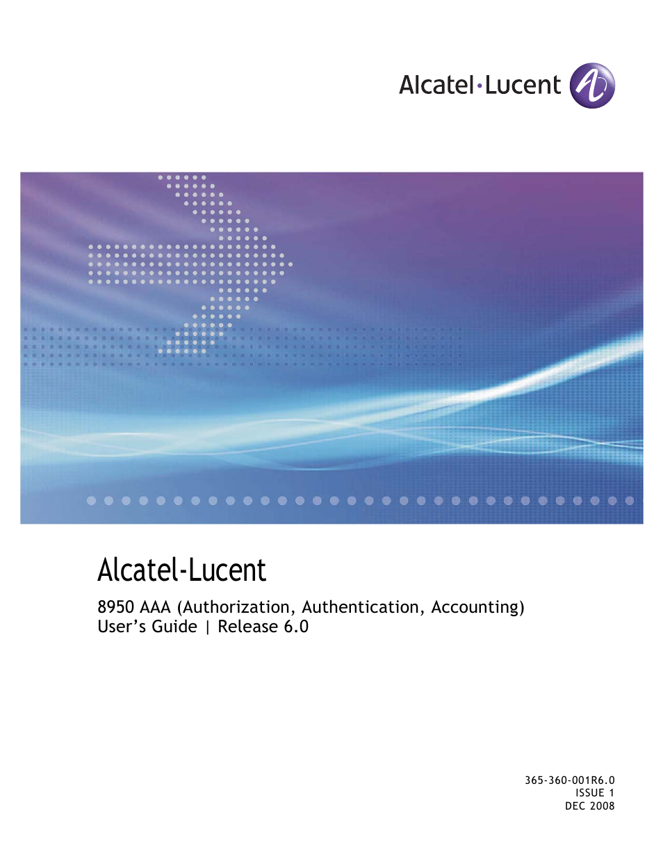 Alcatel-Lucent 8950 AAA User Manual | 476 pages