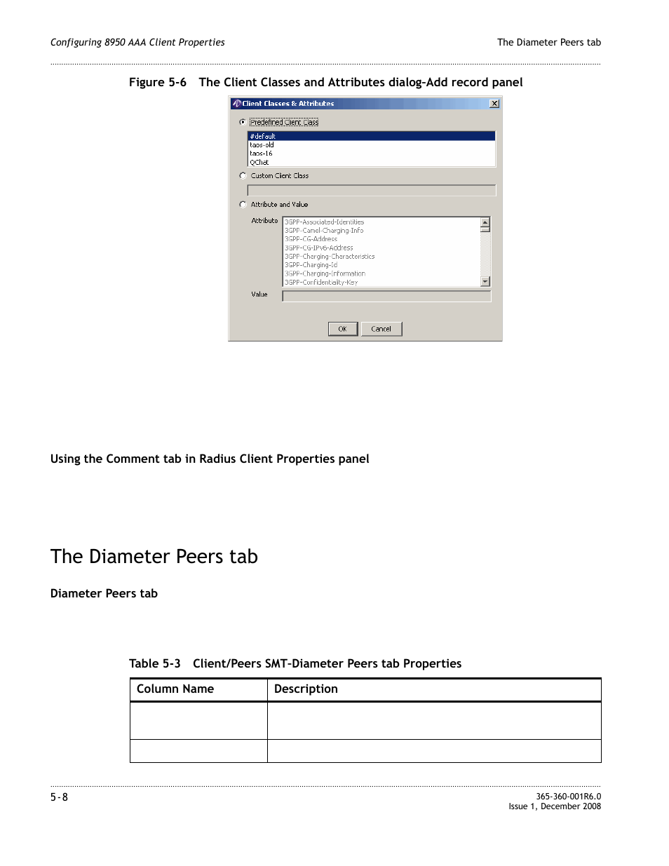 The diameter peers tab, The diameter peers tab -8, Figure 5-6 | Alcatel-Lucent 8950 AAA User Manual | Page 104 / 476
