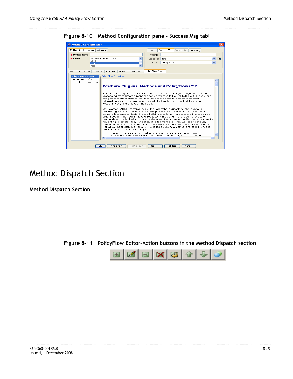 Method dispatch section, Method dispatch section -9 | Alcatel-Lucent 8950 AAA User Manual | Page 137 / 476