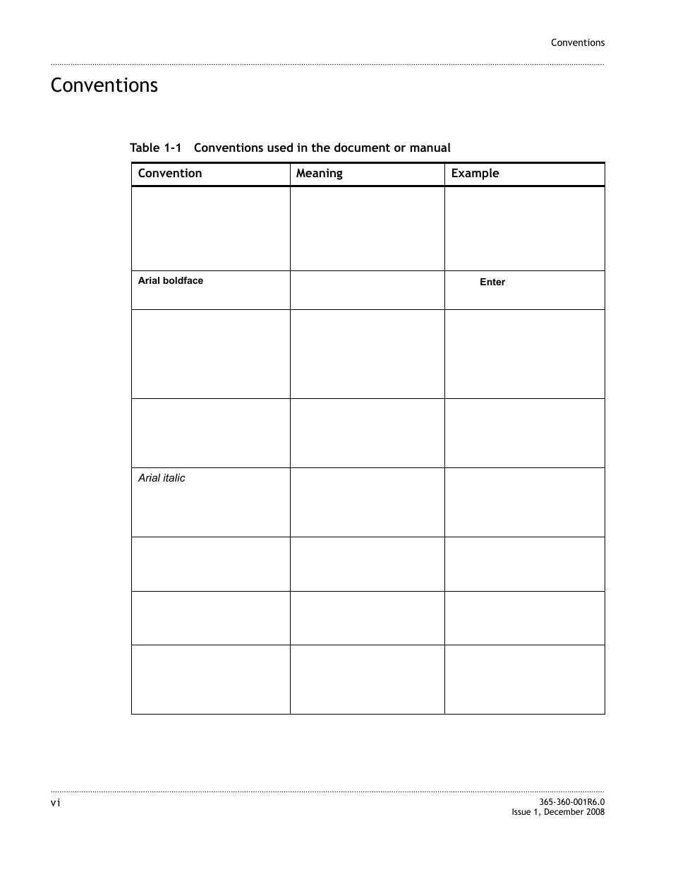 Conventions, Conventions -vi | Alcatel-Lucent 8950 AAA User Manual | Page 14 / 476
