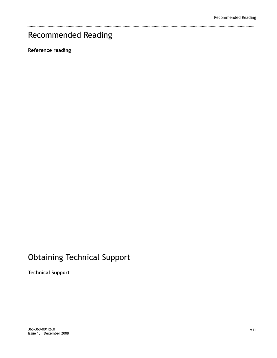 Recommended reading, Obtaining technical support, Recommended reading -vii | Obtaining technical support -vii | Alcatel-Lucent 8950 AAA User Manual | Page 15 / 476