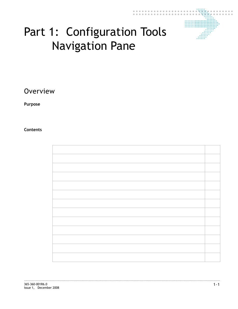 Part 1: configuration tools navigation pane, Overview | Alcatel-Lucent 8950 AAA User Manual | Page 17 / 476