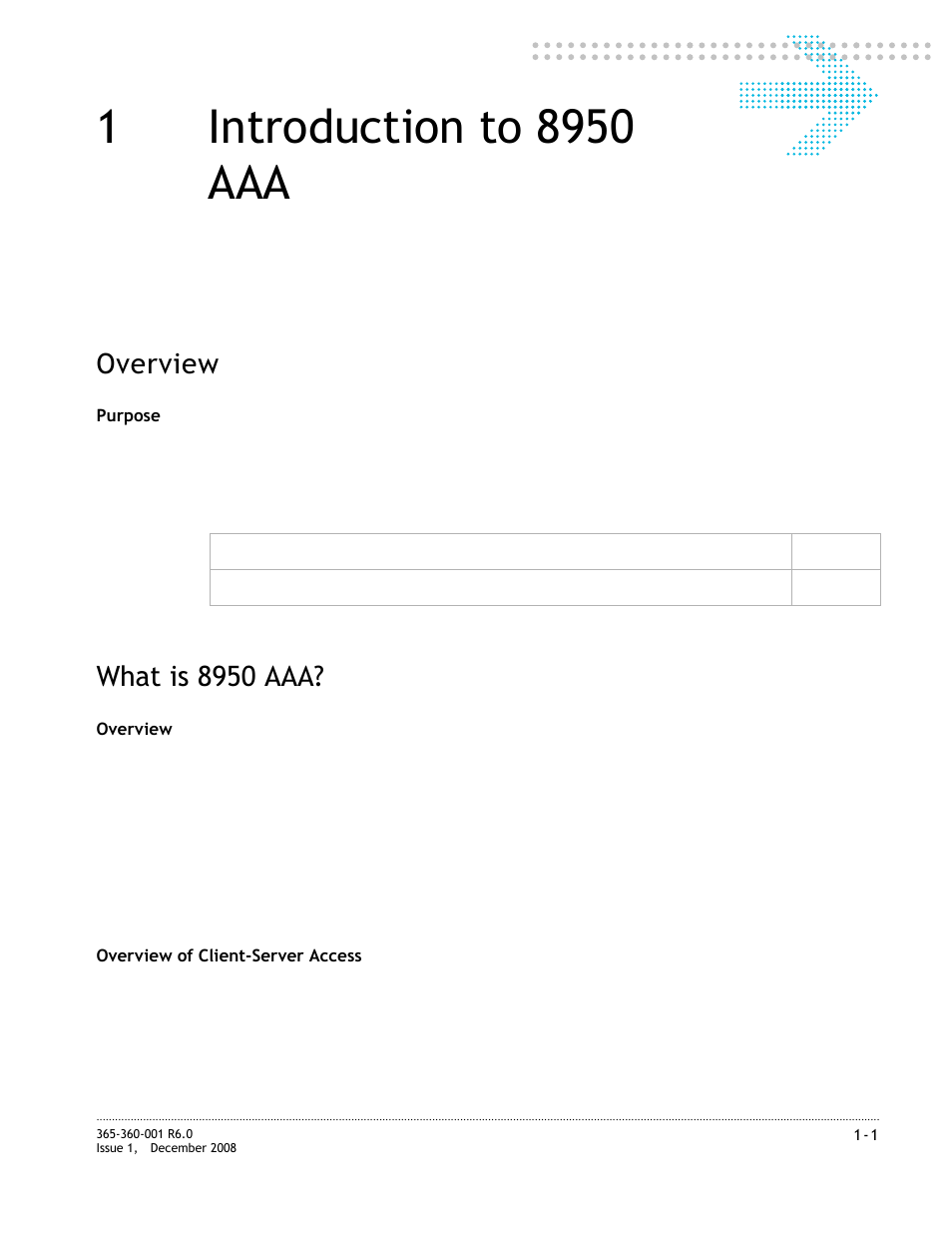 1 introduction to 8950 aaa, What is 8950 aaa, Introduction to 8950 aaa | What is 8950 aaa? -1, Chapter 1, “introduction to 8950 aaa, Overview | Alcatel-Lucent 8950 AAA User Manual | Page 19 / 476