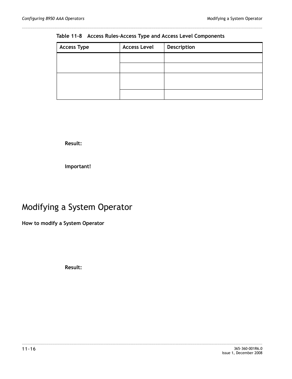 Modifying a system operator, Modifying a system operator -16 | Alcatel-Lucent 8950 AAA User Manual | Page 202 / 476