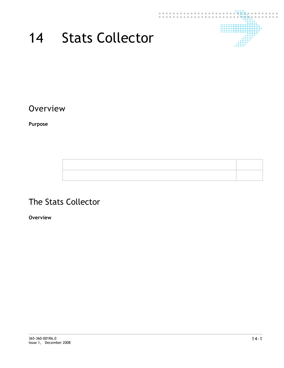 14 stats collector, The stats collector, Stats collector | The stats collector -1, Chapter 14, “stats collector, Overview | Alcatel-Lucent 8950 AAA User Manual | Page 219 / 476