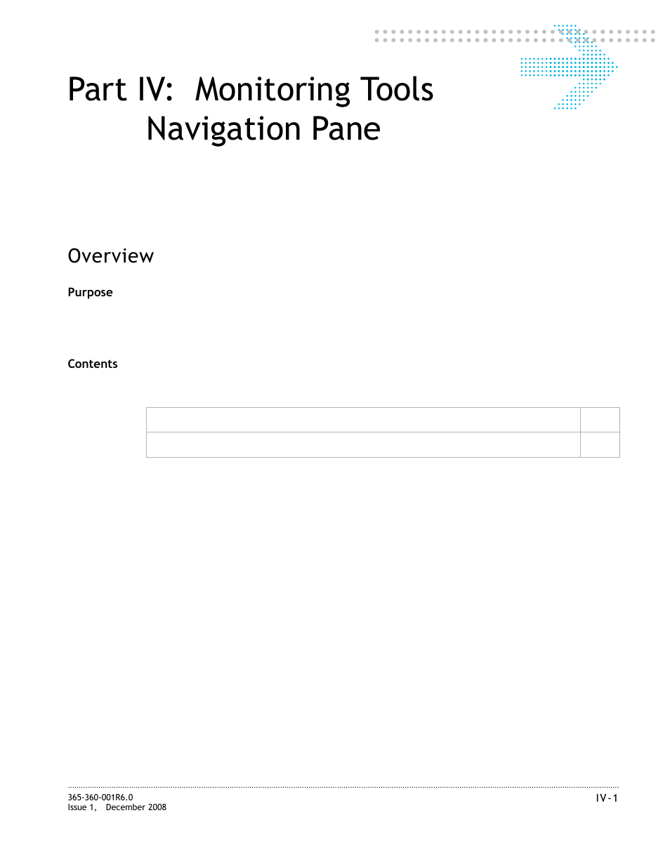 Part iv: monitoring tools navigation pane, Overview | Alcatel-Lucent 8950 AAA User Manual | Page 277 / 476